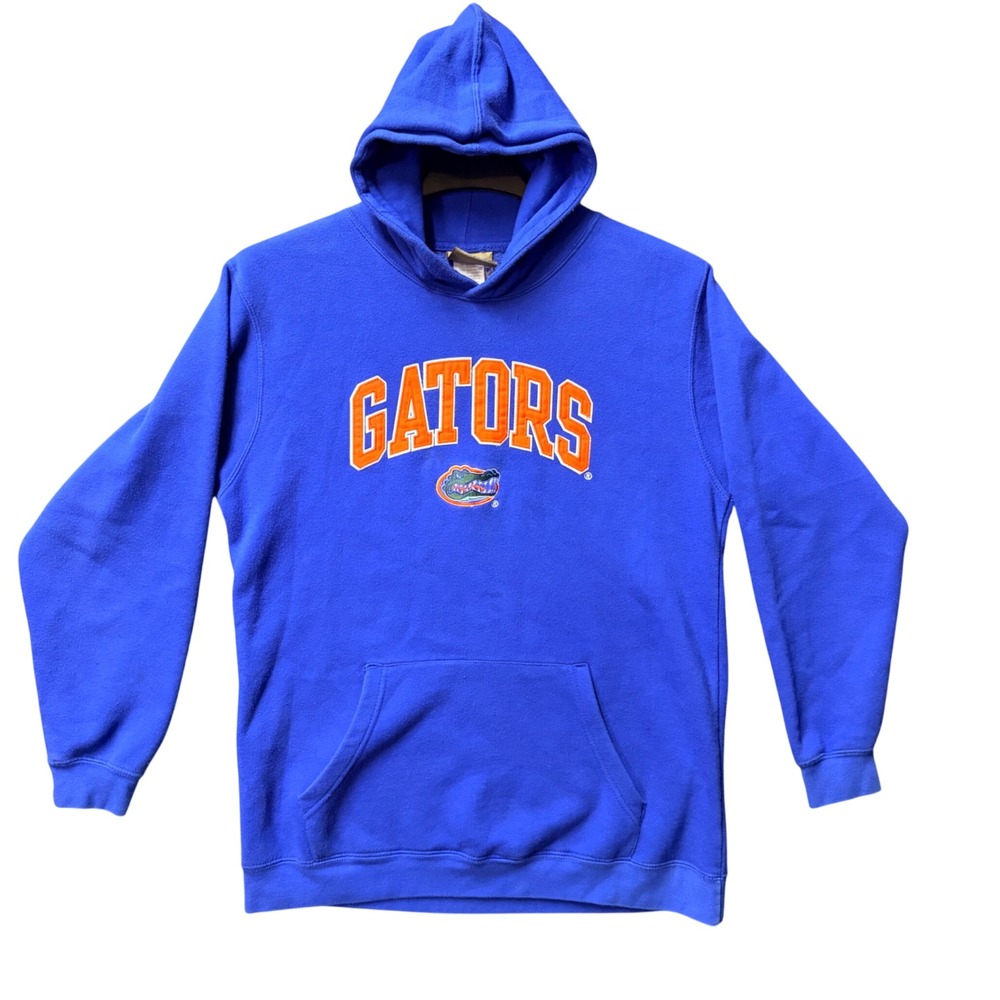 VTG Reebok Florida Gators Heisman 2000s Blue Youth XL Hoodie NCAA Sweatshirt